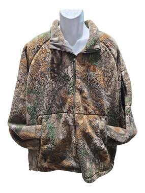Carhartt Outfitter Series Camo Full-Zip Fleece Sherpa Jacket Size 2XL